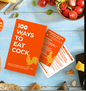 TIGC The Inappropriate Gift Co 100 Ways To Eat Cock Recipe Cards