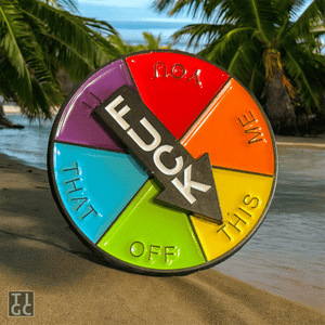 TIGC The Inappropriate Gift Co FUCKITALL Spinner badge
