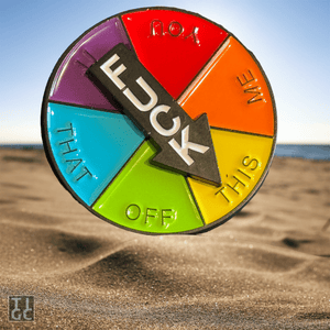 TIGC The Inappropriate Gift Co FUCKITALL Spinner badge