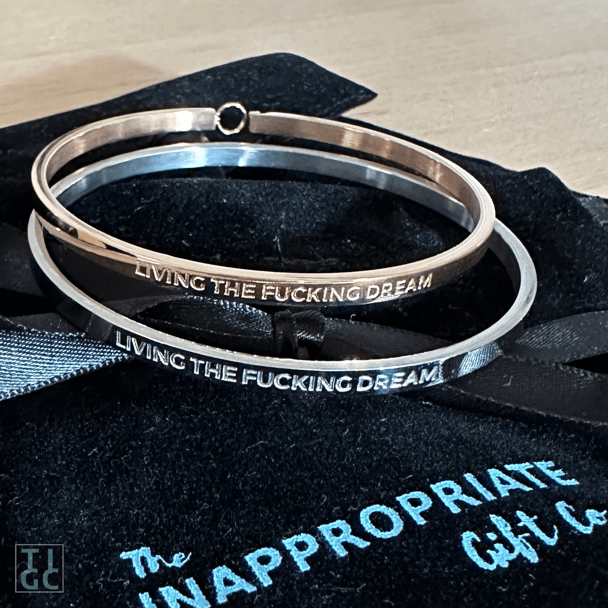 TIGC The Inappropriate Gift Co Living The Fucking Dream Bangle