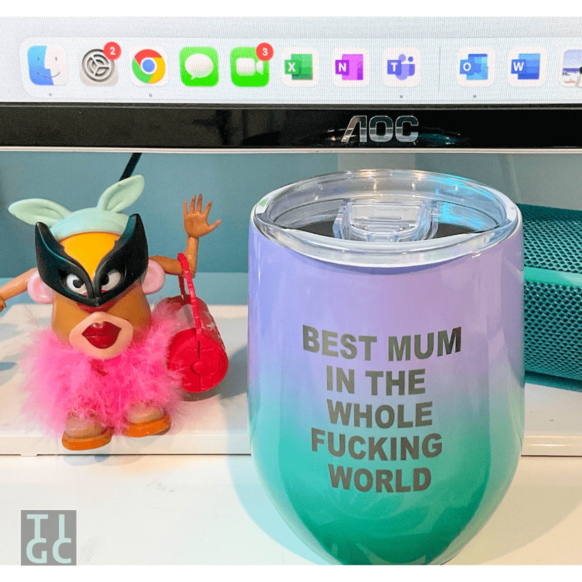 TIGC The Inappropriate Gift Co Best mum in the whole fucking world travel tumbler