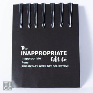 TIGC The Inappropriate Gift Co Inappropriate Pens - The Sweary Week Collection