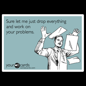 TIGC The Inappropriate Gift Co Let me drop everything and work on your problem mug