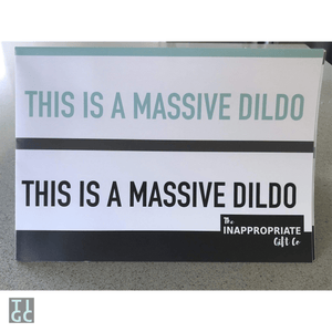 TIGC The Inappropriate Gift Co This is a Massive Dildo Wrapping Paper