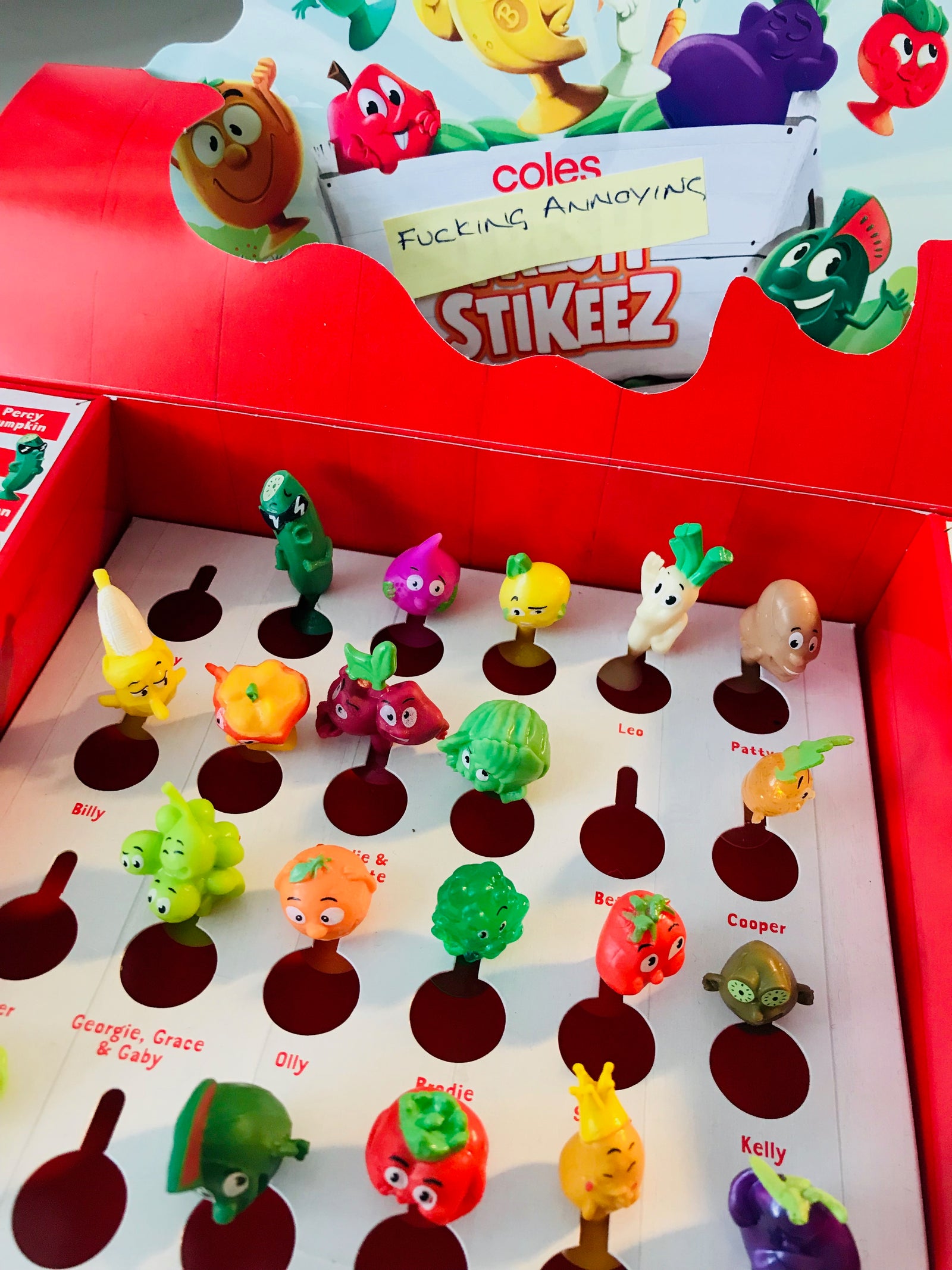 Coles 2025 stikeez cherry