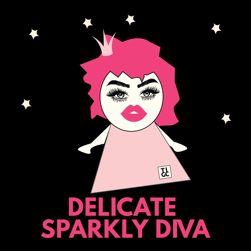 Delicate Sparkly Diva