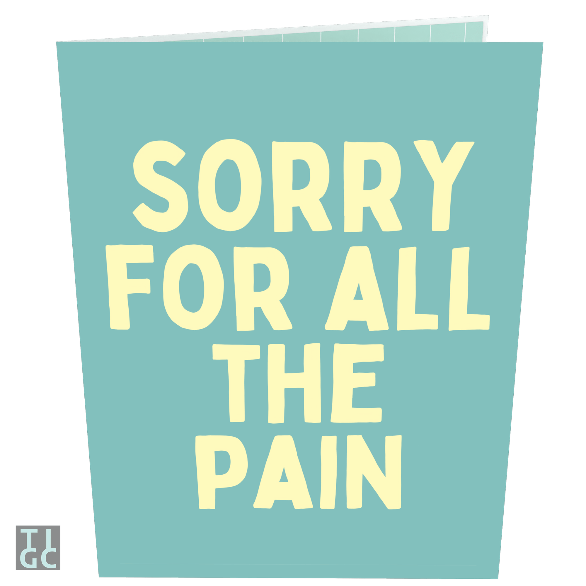 Sorry for all the pain 3D pop out card