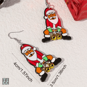 Jingle Balls Santa Earings