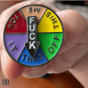 The FUCKITALL Spinner badge