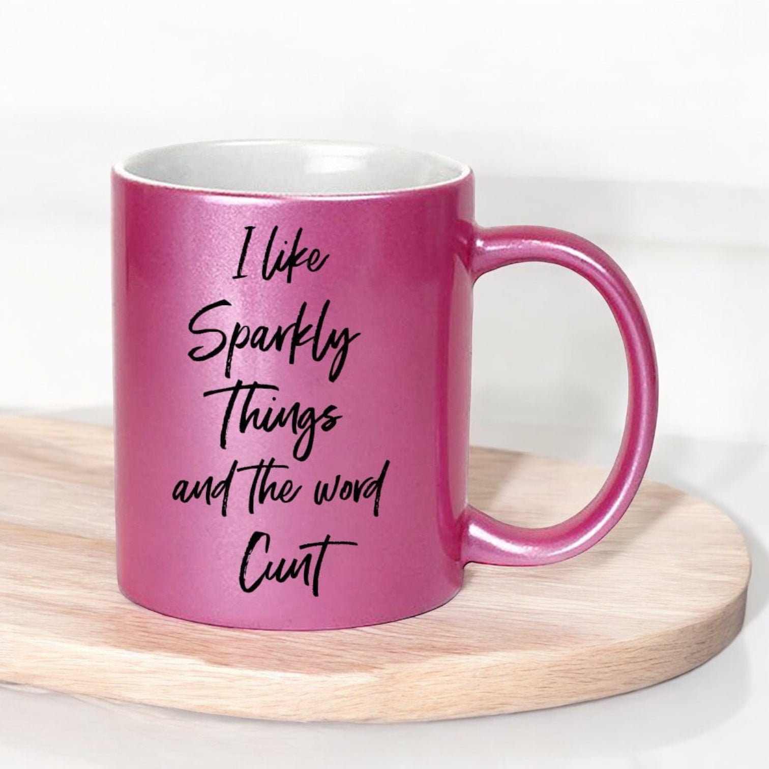 TIGC The Inappropriate Gift Co I like sparkly things and the word cunt mug