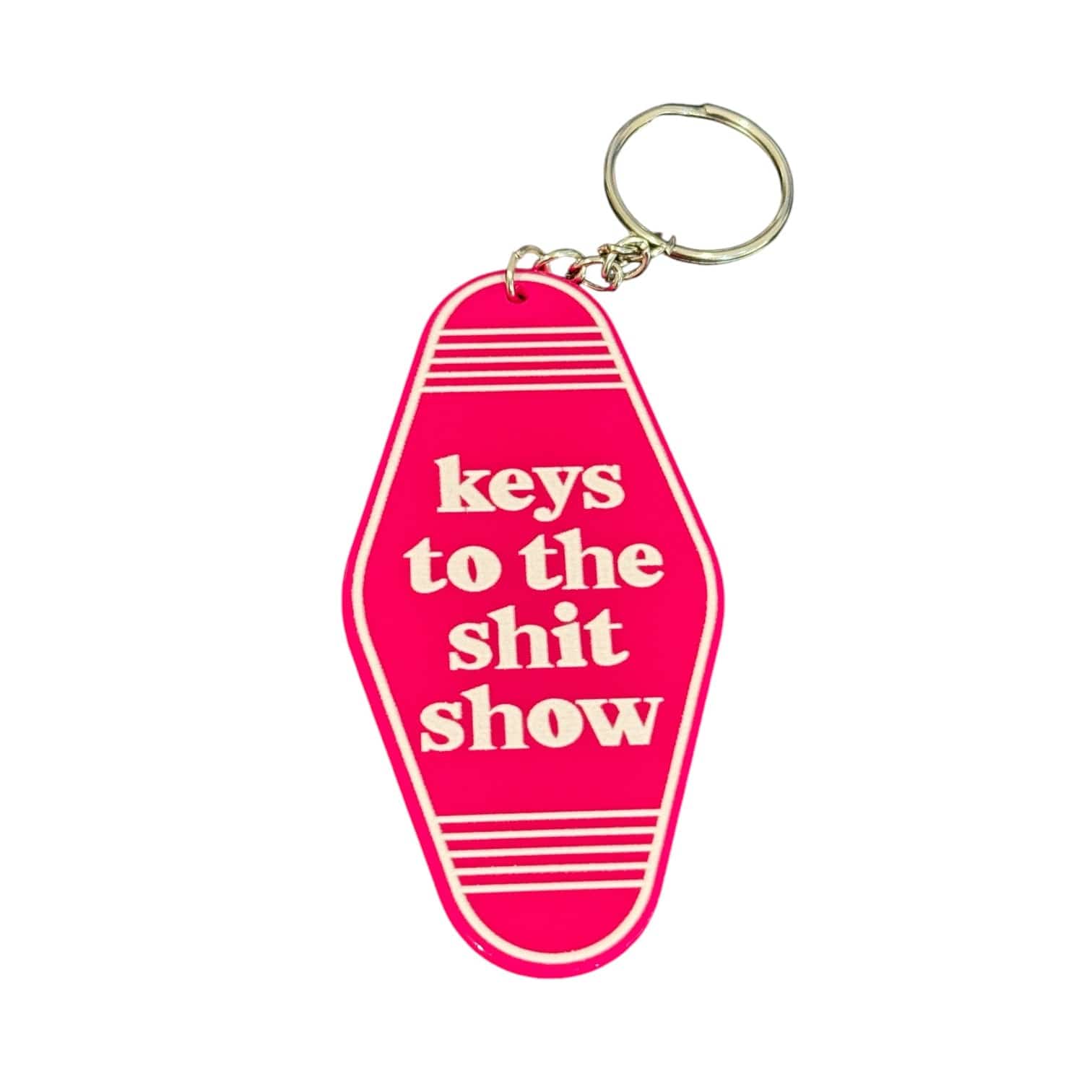 Keys to the shit show keyring