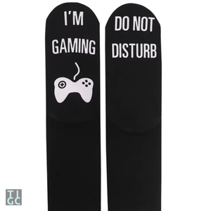 I'm Gaming Do Not Disturb socks (glow in the dark)