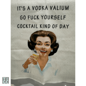 Vodka Valium Cocktail Tea Towel