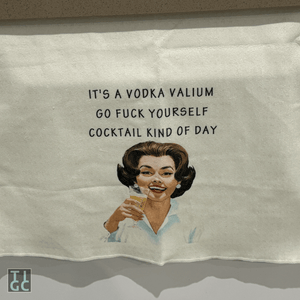 Vodka Valium Cocktail Tea Towel