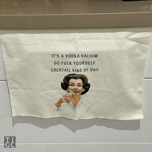 Vodka Valium Cocktail Tea Towel