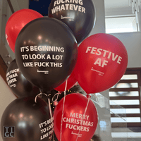 Inappropriate Xmas Balloons