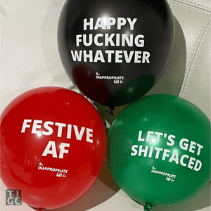 Inappropriate Xmas Balloons