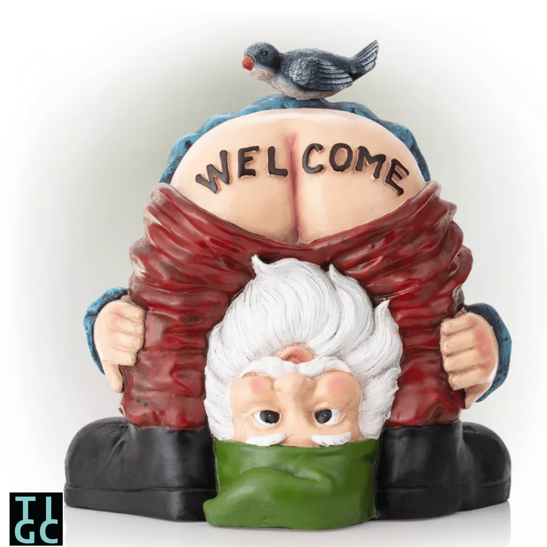 Naughty Welcome Gnome (Mooning Mike)