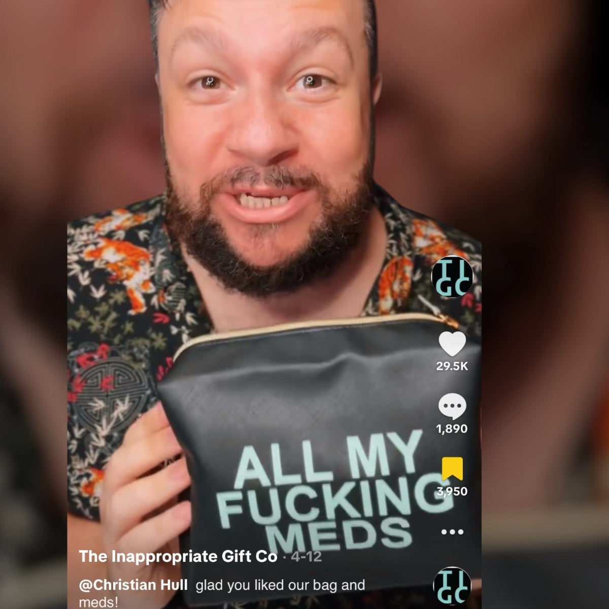 TIGC The Inappropriate Gift Co All My Fucking Meds Bag