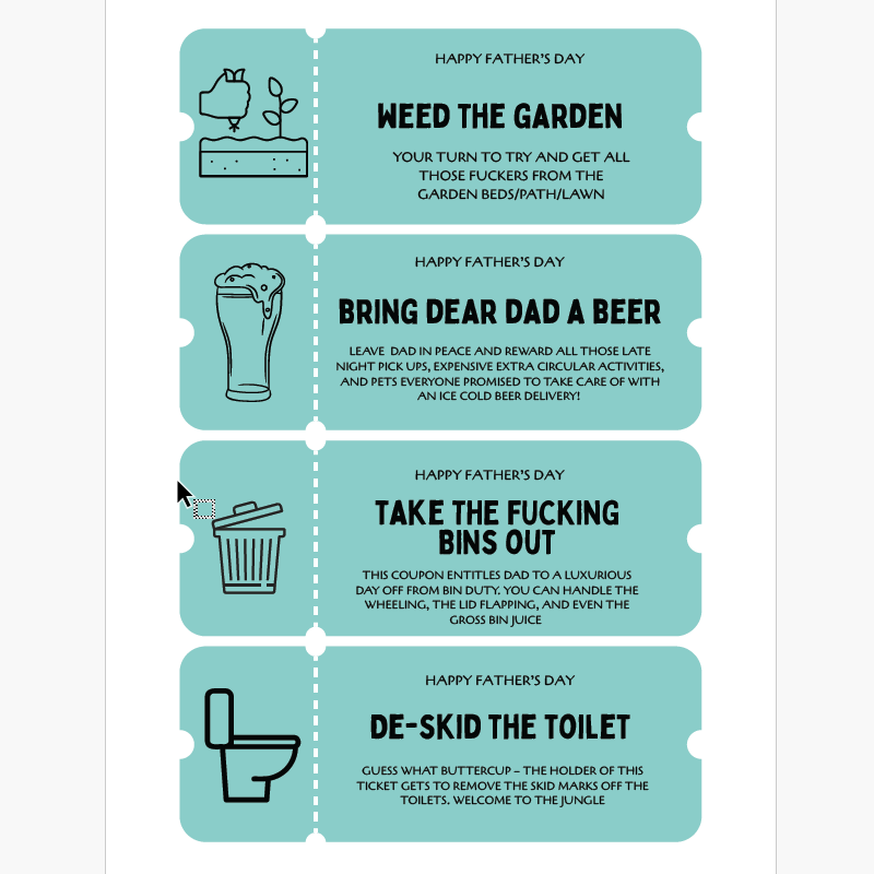 TIGC The Inappropriate Gift Co Fathers Day Coupons 2025 (printable coupons)