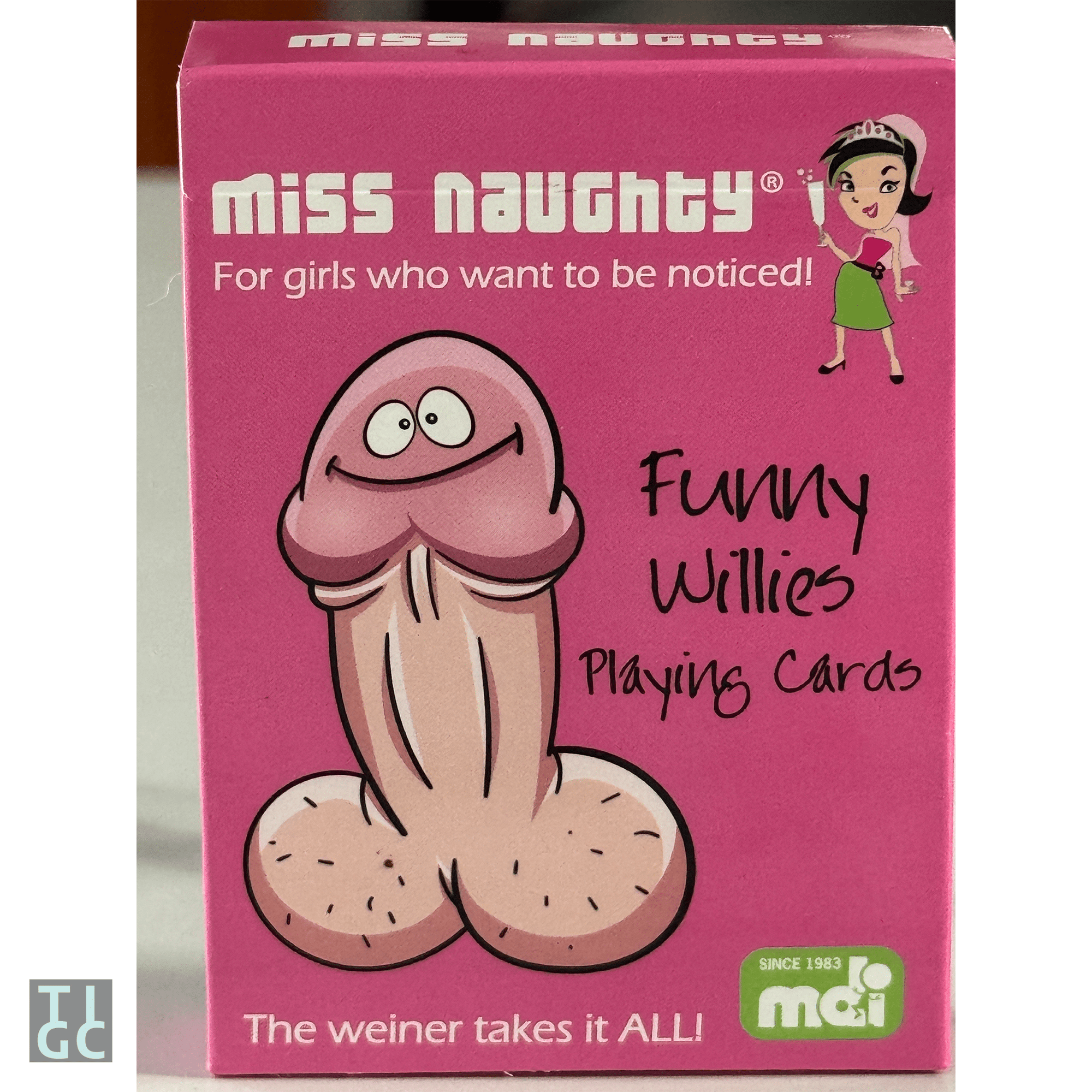 TIGC The Inappropriate Gift Co Funny Willies Playing Cards