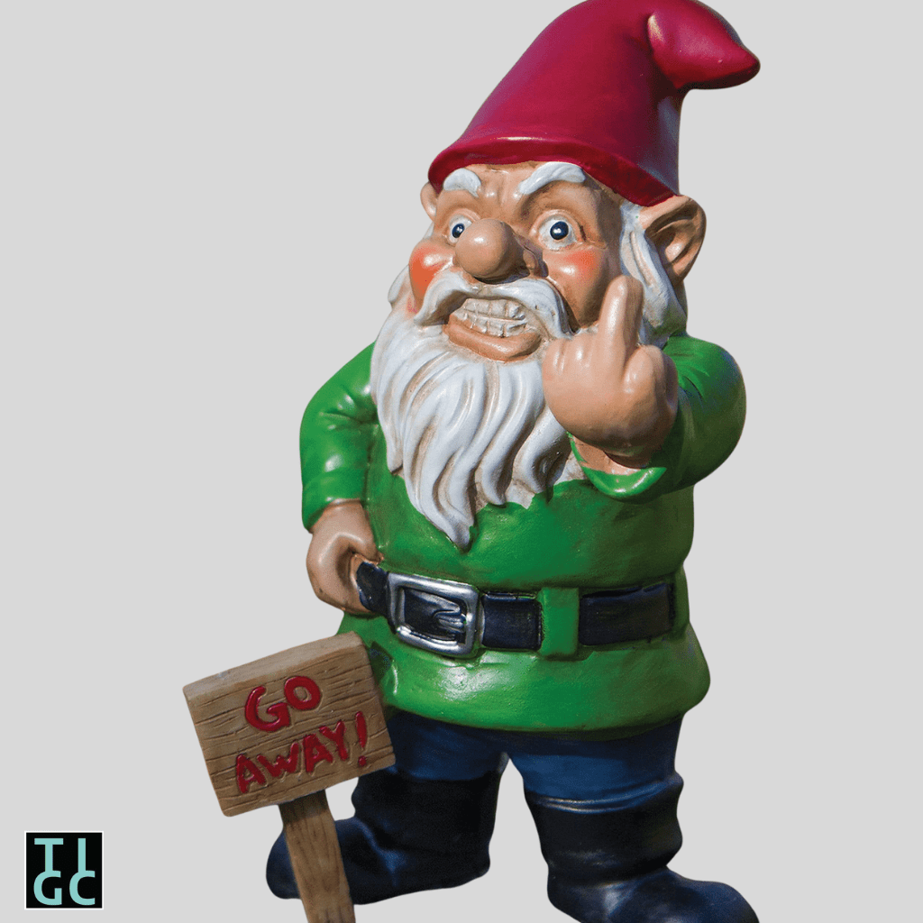 TIGC The Inappropriate Gift Co Get F#cked - GO AWAY Gnome