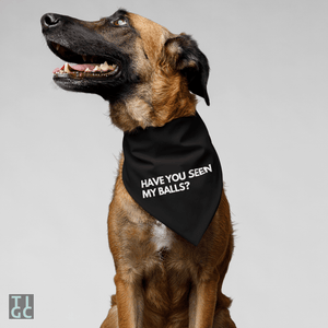 TIGC The Inappropriate Gift Co Have you seen my balls dog bandana