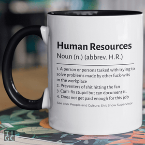 TIGC The Inappropriate Gift Co Human Resources H.R. Mug