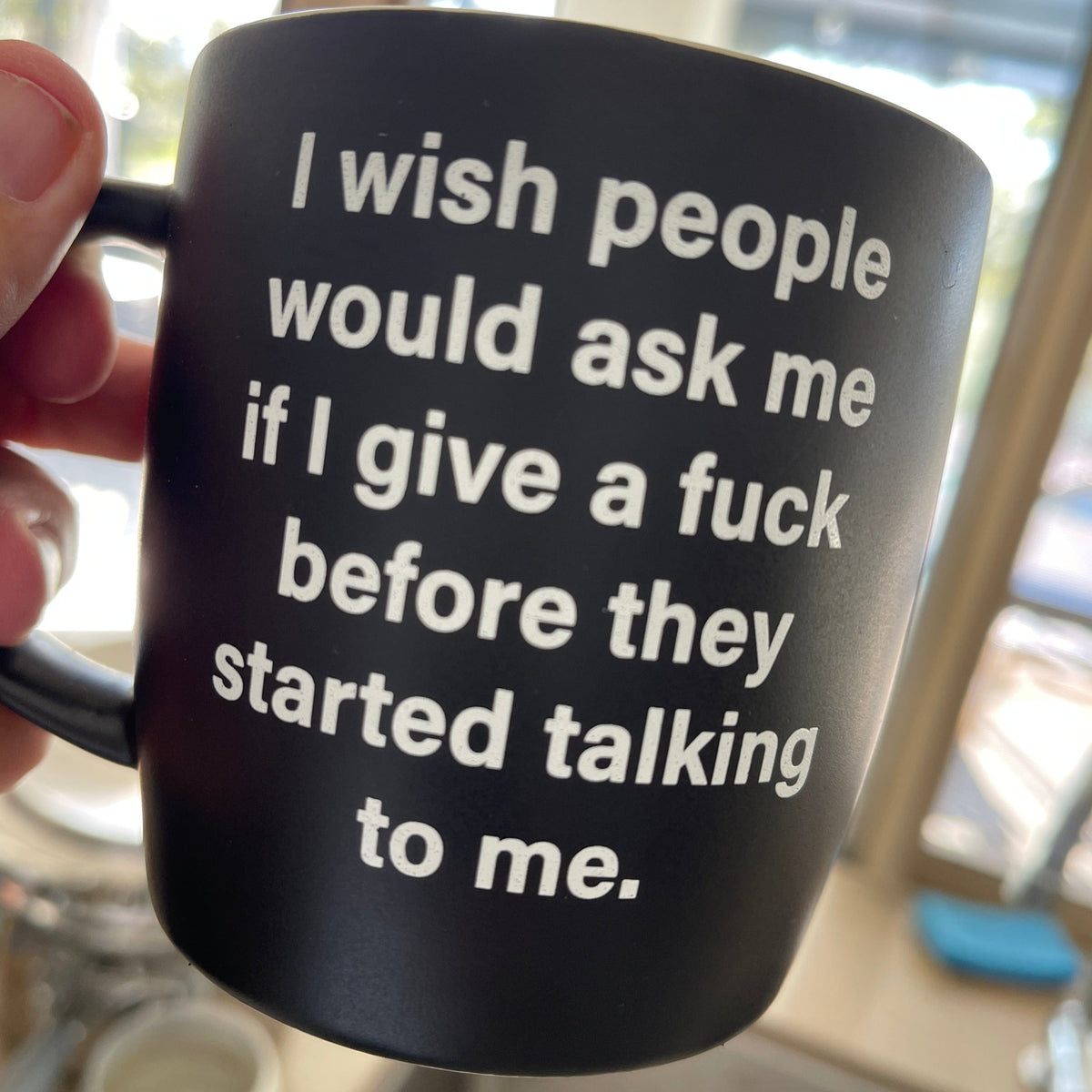 TIGC The Inappropriate Gift Co I wish people would ask me if I give a fuck mug