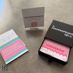 TIGC The Inappropriate Gift Co Inappropriate motivational desk card set