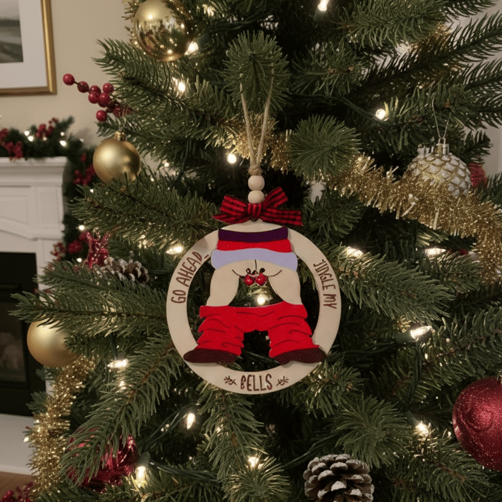 TIGC The Inappropriate Gift Co Jingle My Bells Rude Santa Xmas Tree Ornament