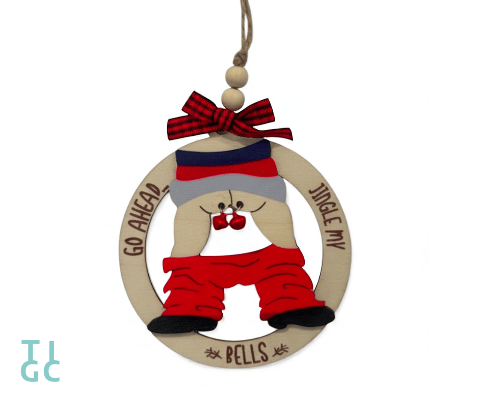 TIGC The Inappropriate Gift Co Jingle My Bells Rude Santa Xmas Tree Ornament
