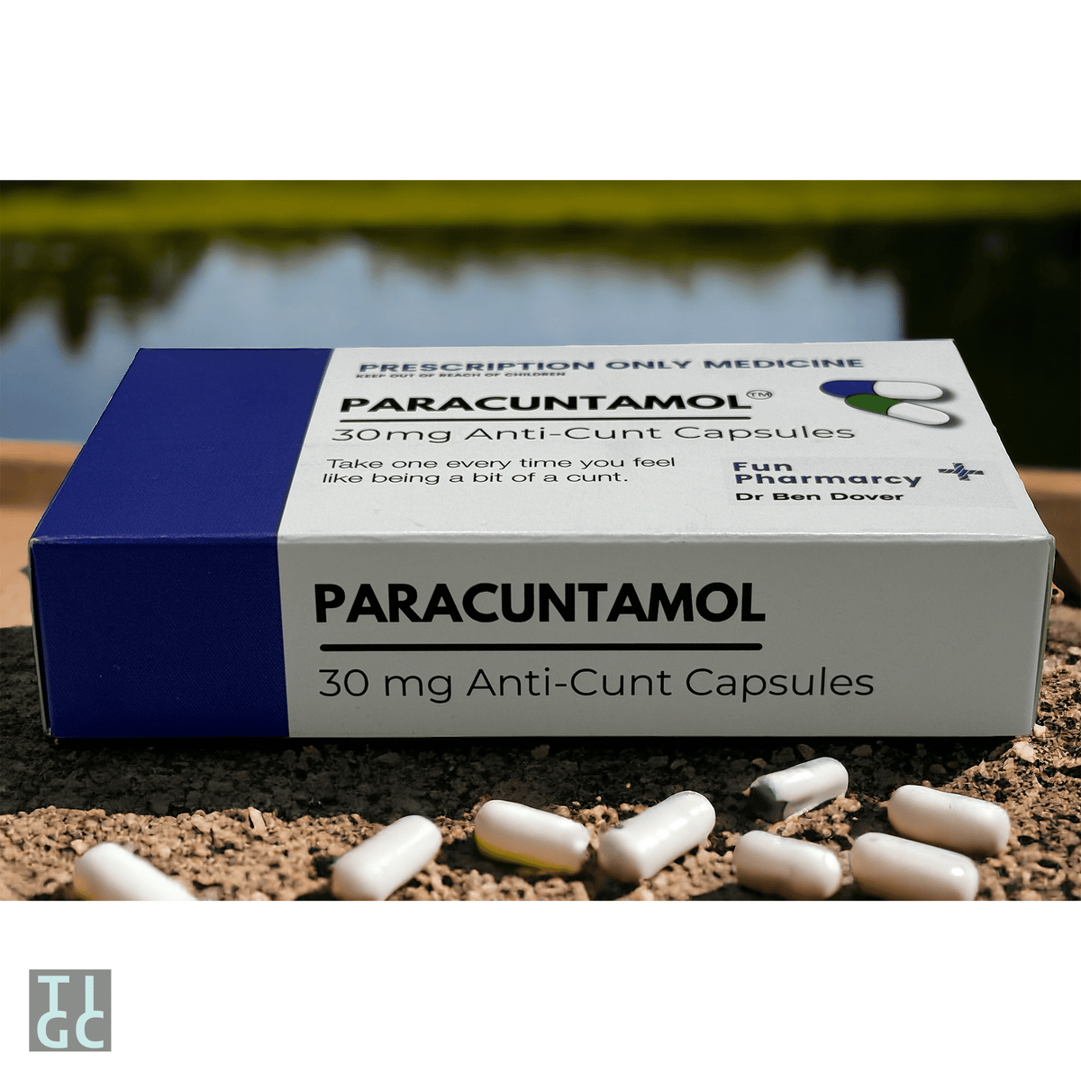 TIGC The Inappropriate Gift Co Paracu*ntamol prank pill box