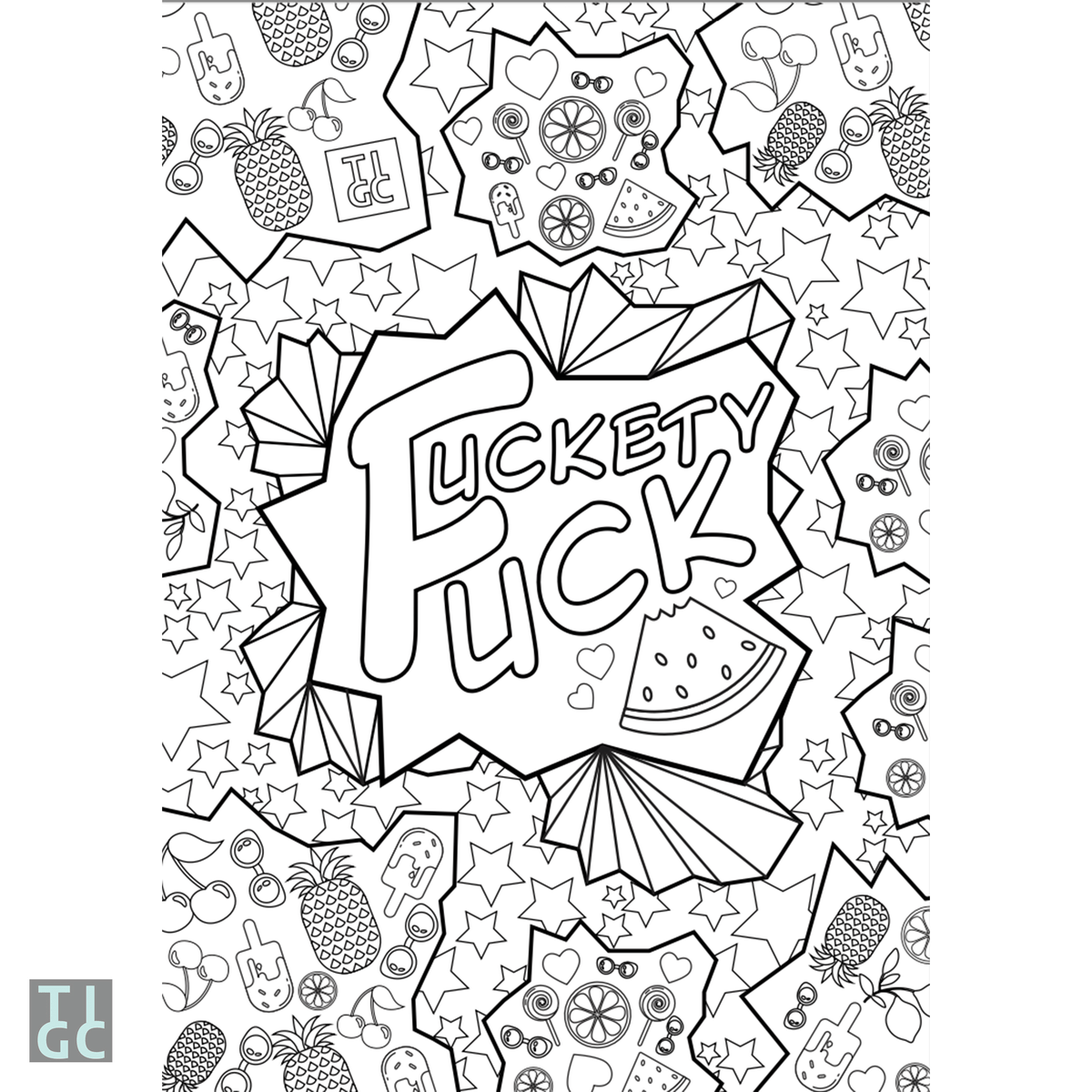 TIGC The Inappropriate Gift Co Pretty Sweary Colouring Book