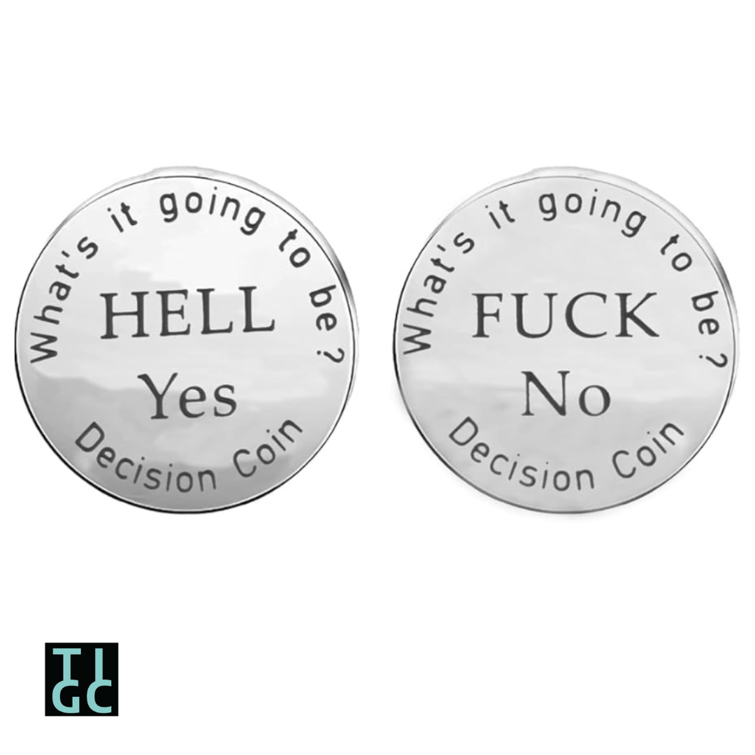 TIGC The Inappropriate Gift Co Rude Decision Coin
