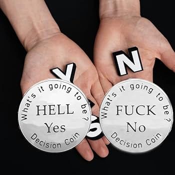 TIGC The Inappropriate Gift Co Rude Decision Coin