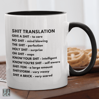 TIGC The Inappropriate Gift Co Shit Translation Mug