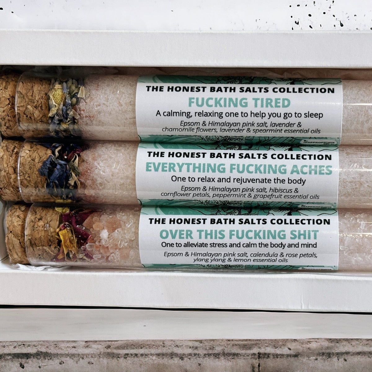 TIGC The Inappropriate Gift Co The Honest Bath Salts Soak Collection