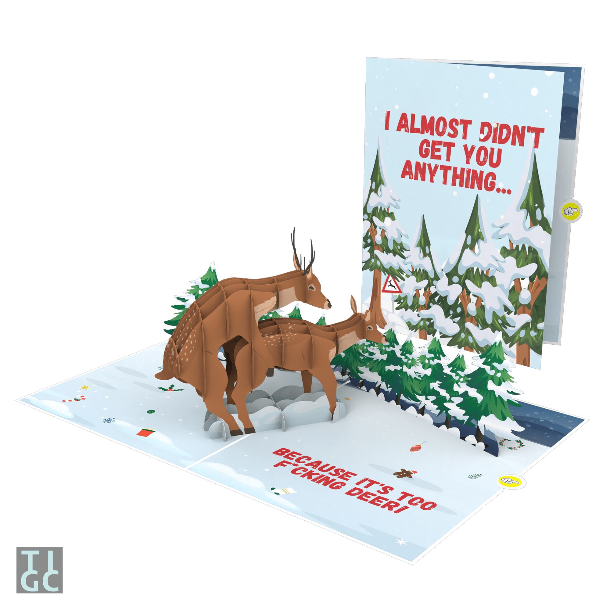 TIGC The Inappropriate Gift Co Two fucking deer card