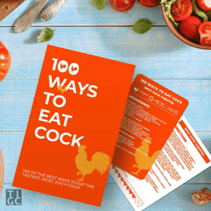 TIGC The Inappropriate Gift Co 100 Ways To Eat Cock Recipe Cards