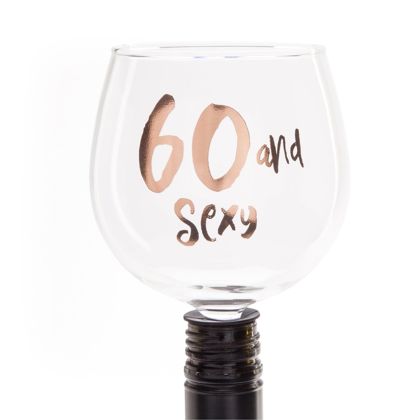 TIGC The Inappropriate Gift Co 60 and Sexy Wine Glass Topper