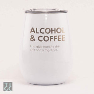 TIGC The Inappropriate Gift Co Alcohol & Coffee Stemless Tumbler