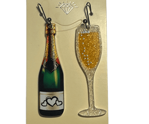 TIGC The Inappropriate Gift Co Champagne Earrings