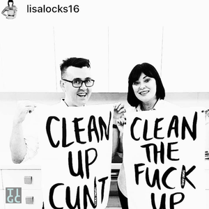 TIGC The Inappropriate Gift Co Clean Up Cunt Tea Towel