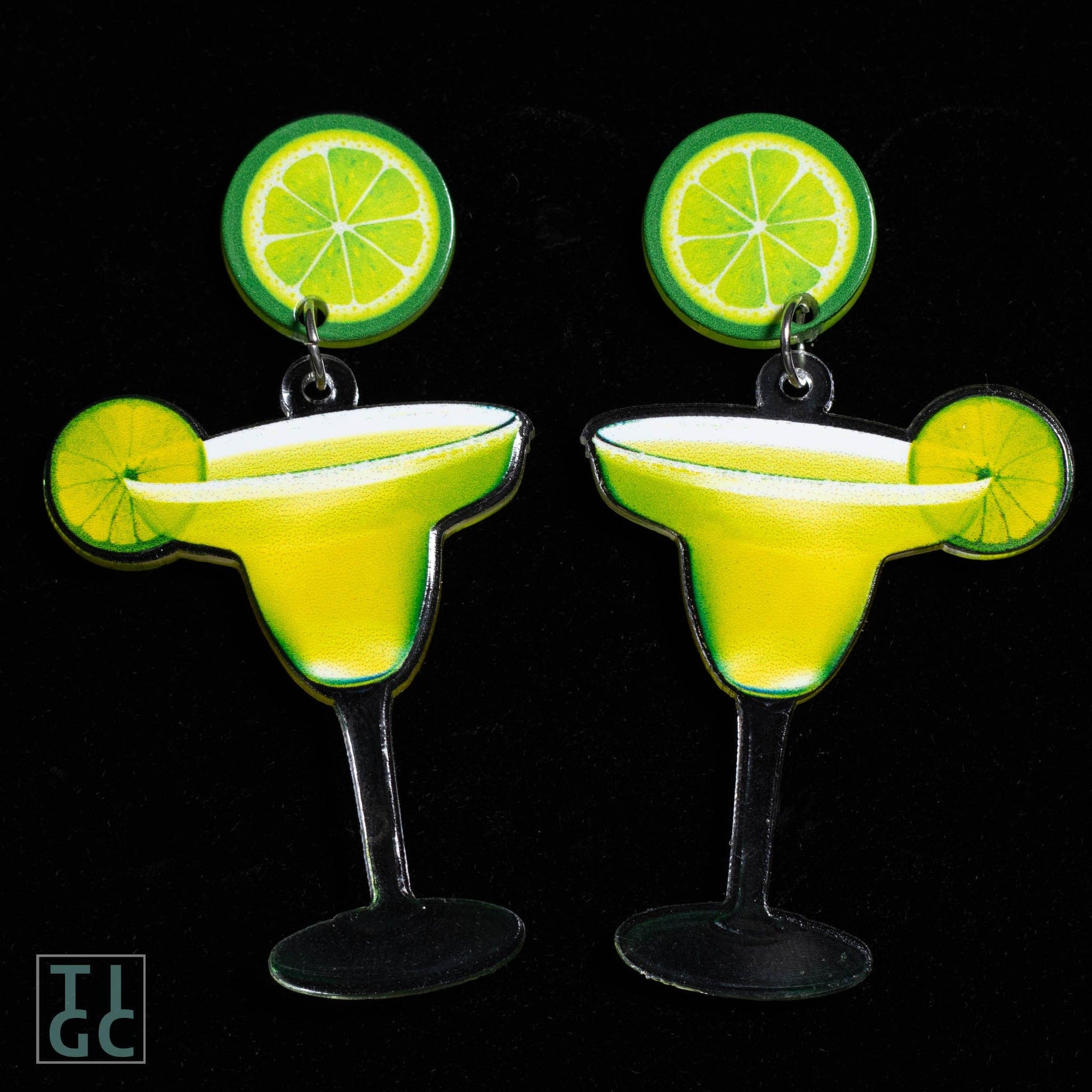 TIGC The Inappropriate Gift Co Cocktail Earrings - Margarita