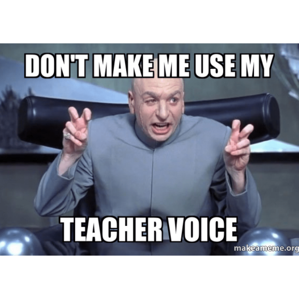 TIGC The Inappropriate Gift Co Don't make me use my Teacher voice mug