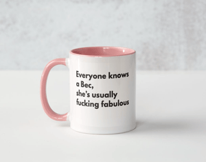 TIGC The Inappropriate Gift Co Everyone knows a Bec Mug