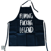 TIGC The Inappropriate Gift Co Flaming Fucking Legend Apron