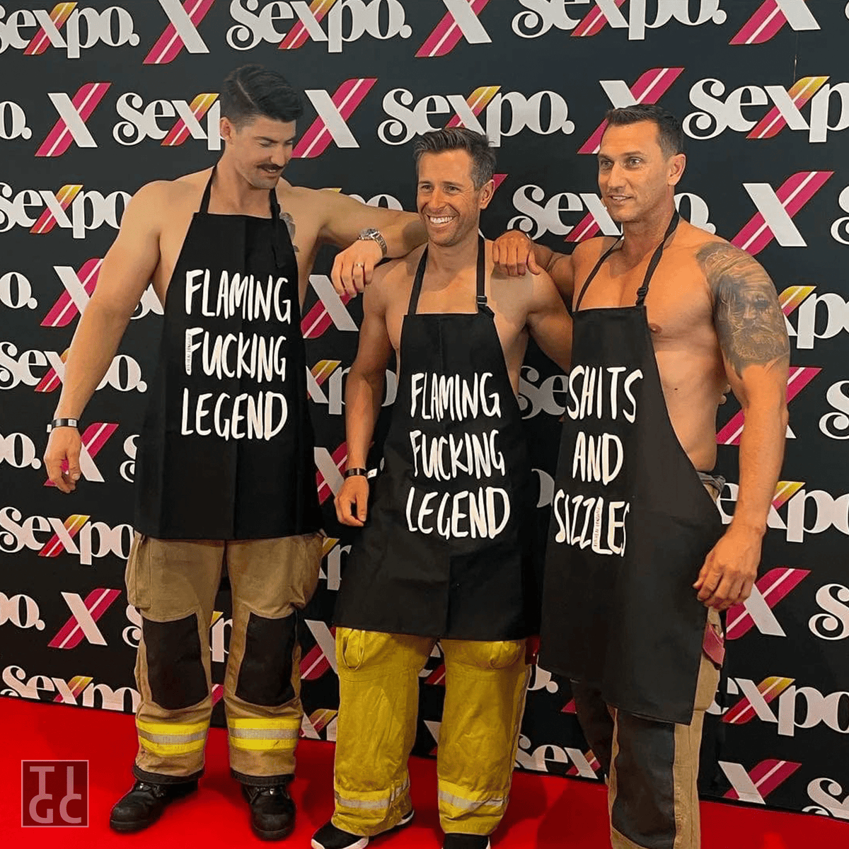 TIGC The Inappropriate Gift Co Flaming Fucking Legend Apron