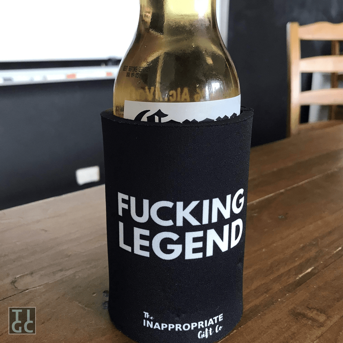 TIGC The Inappropriate Gift Co FUCKING LEGEND Stubby Holder